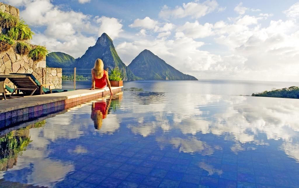 Jade Mountain en Santa Lucia