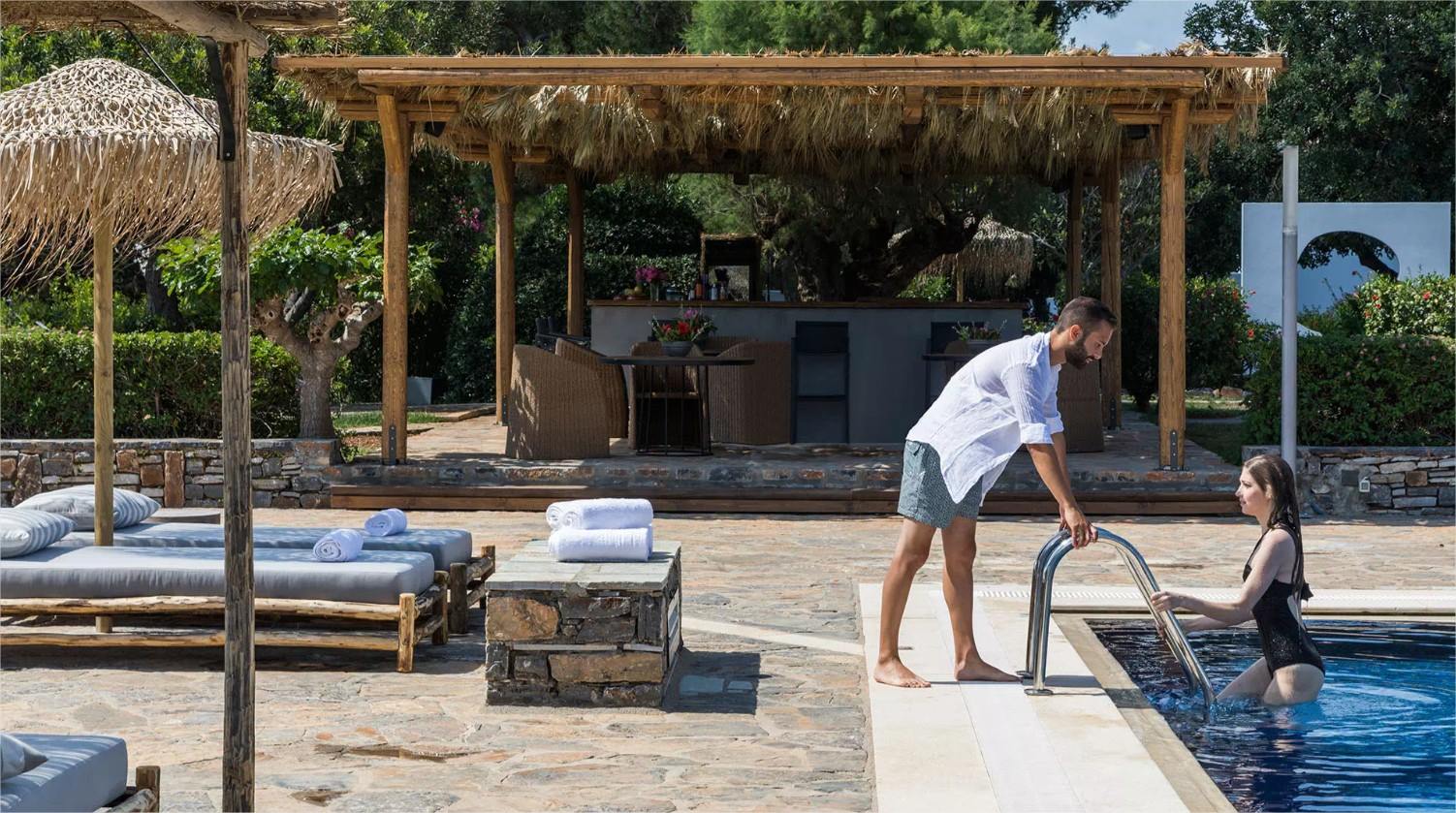 Minos Beach Art Hotel en Creta 