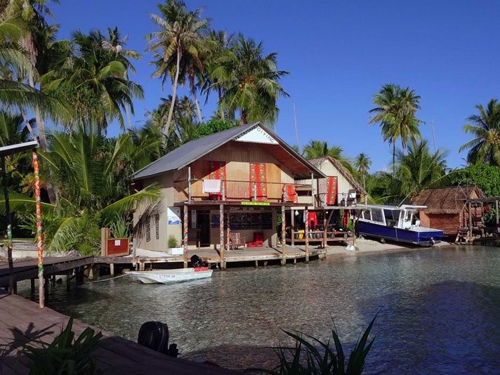 Tetamanu Village en Fakarava