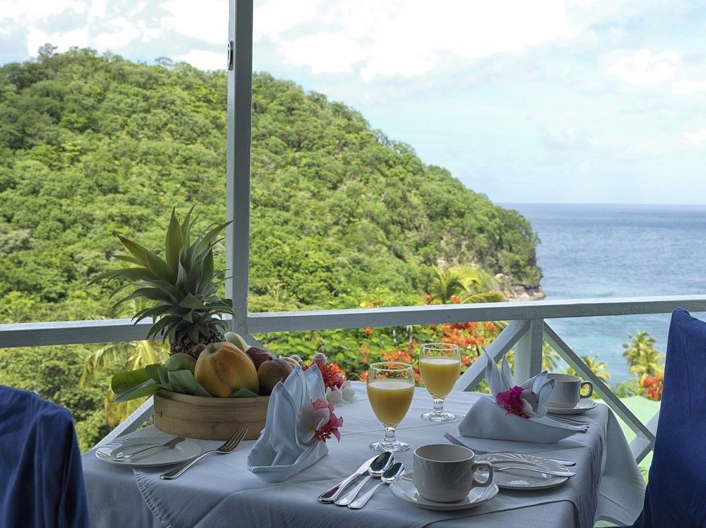 Anse Chastanet en Santa Lucia