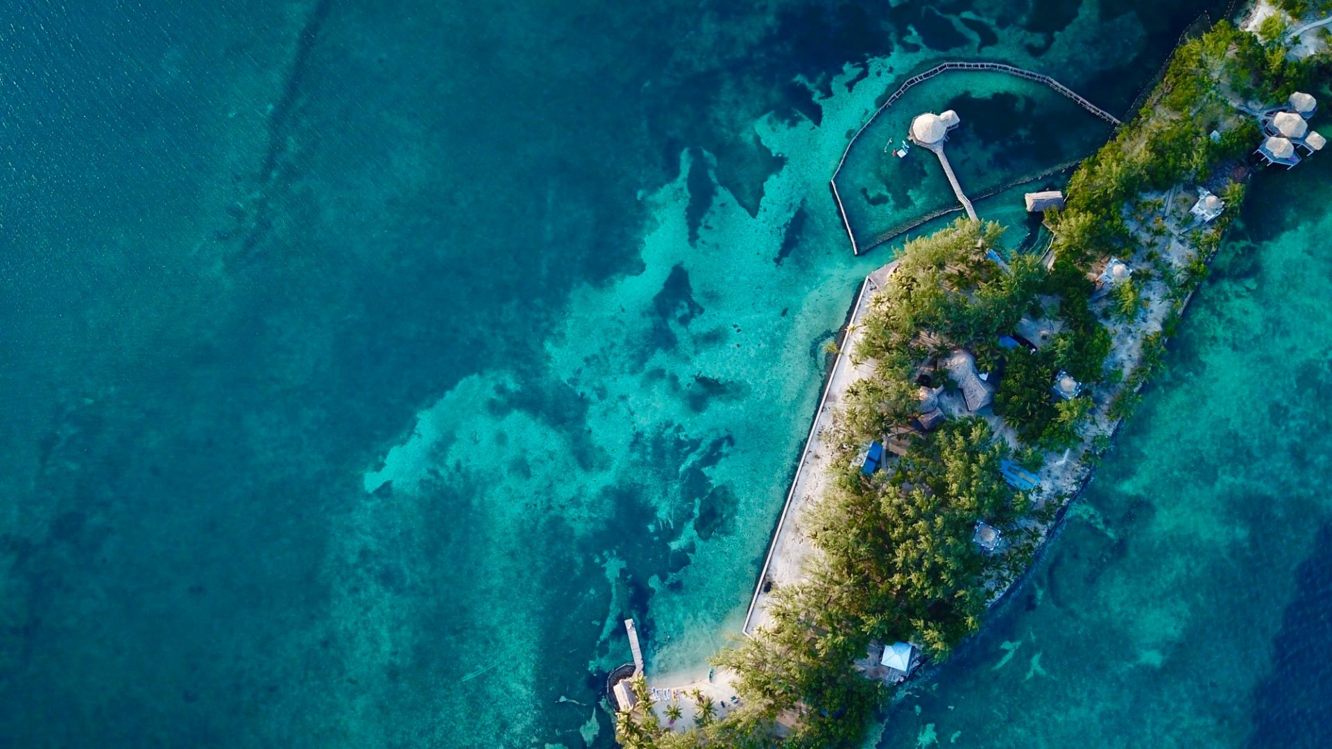 Thatch Caye Resort en Belize