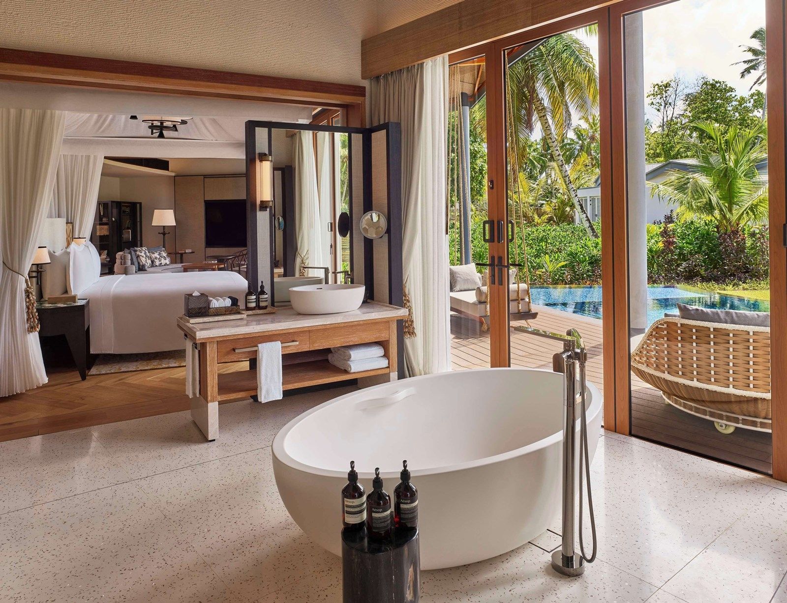 Waldorf Astoria Seychelles  en platte island