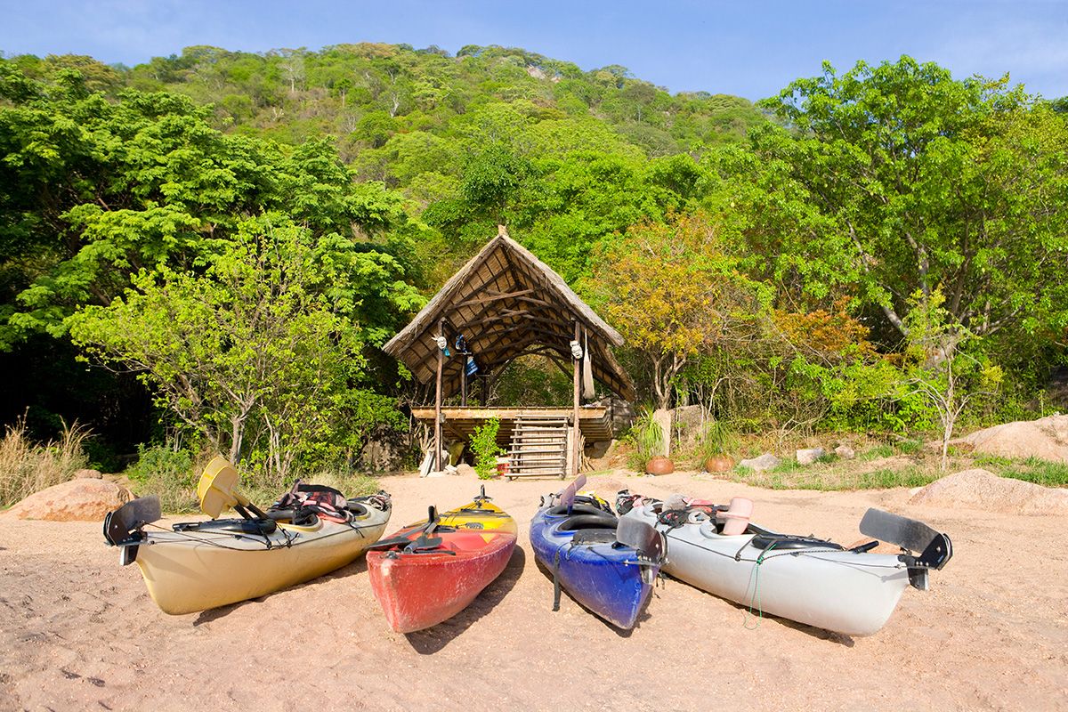 Domwe Island Camp en Parque Nacional del Lago Malawi