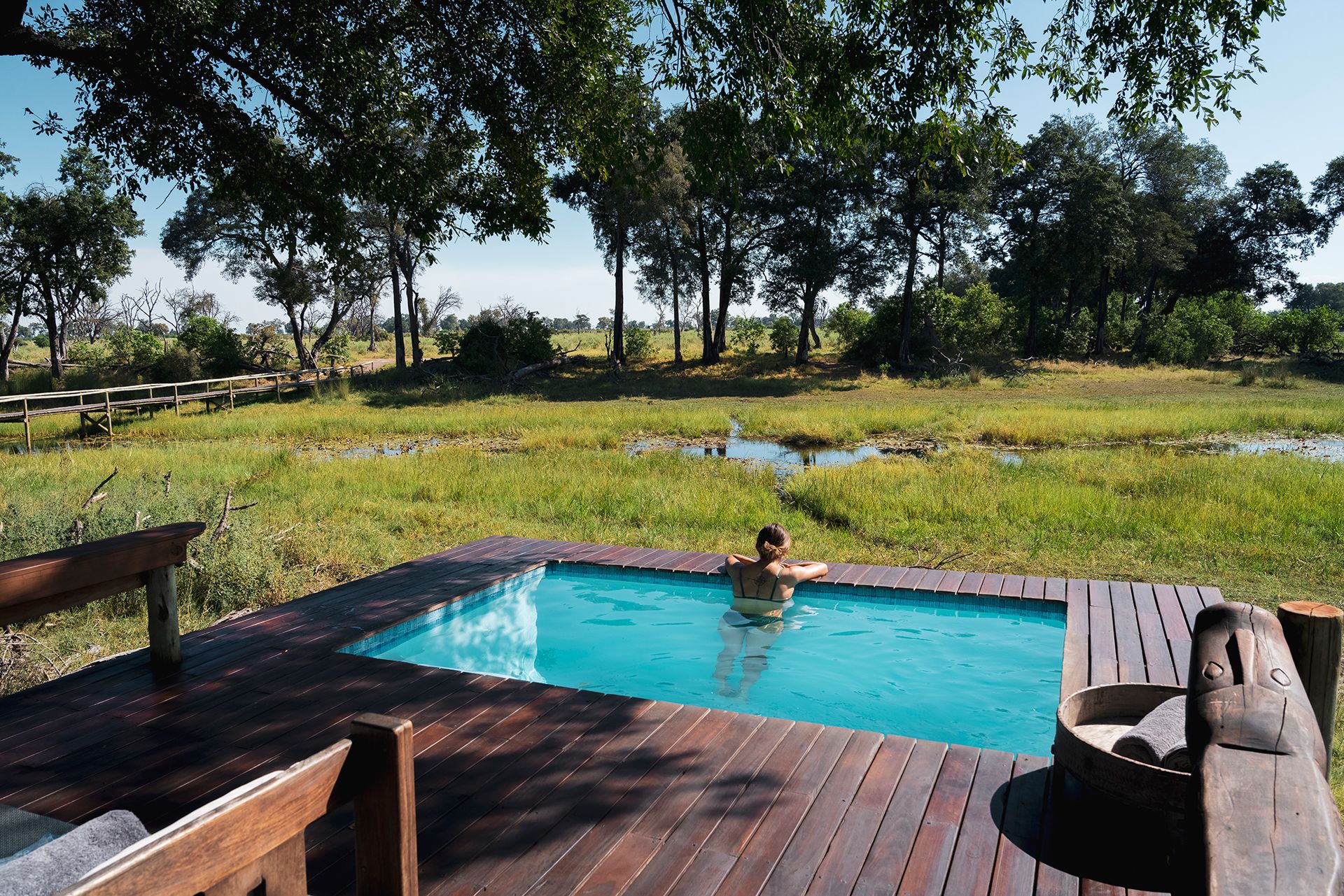 Great plains duba explorers camp spending time at the pool