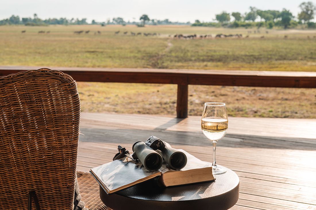 Mokolwane en Delta Okavango