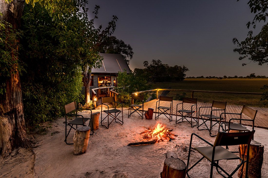 Mokolwane en Delta Okavango