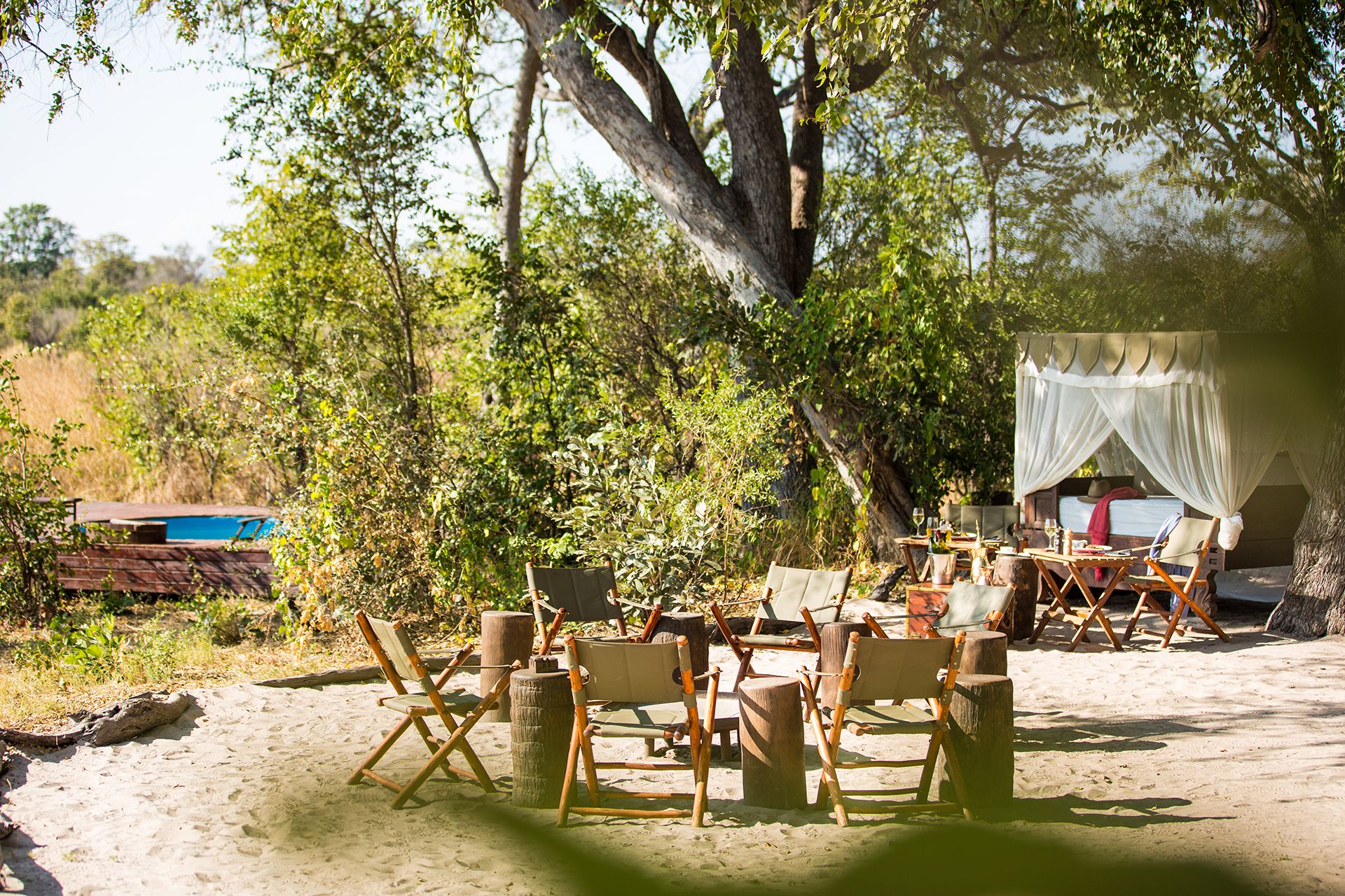 Selinda Explorers Camp en Reserva de Selinda