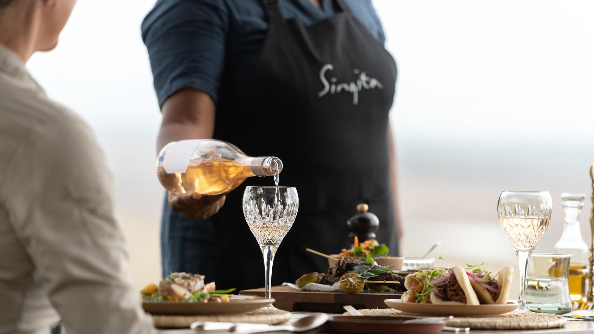 Sgr wine experience sasakwa lodge lunch minnie mthombeni sommelier ross couper 1 5