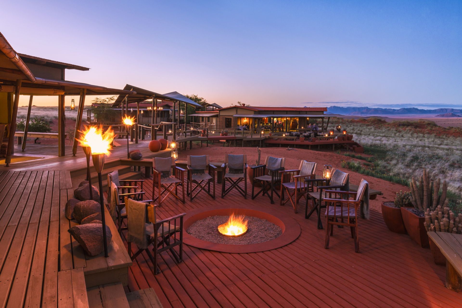 Wolwedans collection desert lodge fire pit